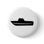 motor boat icon pinback buttons