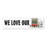 Motor Cycle Trailer Camper bumper stickers
