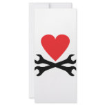 motor mechanic heart icon rack cards