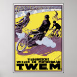 Motorbike & Bicycle Race Poster posters