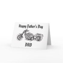 Motorcycle..1, Happy Father's Day DAD Greeting Cards