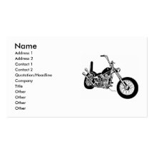 Motorcycle Chopper Business Cards