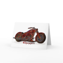 Motorcycle Chopper Card