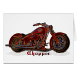 Motorcycle Chopper Card