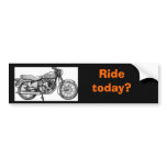 motorcycle_clipart, Ride today? bumper stickers