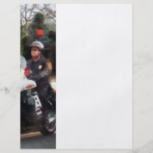 Motorcycle Cop on Patrol Flyer Design