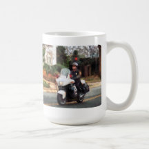 Motorcycle Cop on Patrol Mug
