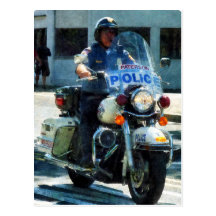 Motorcycle Cop Postcards