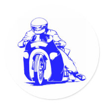 Motorcycle Drag Racing Sticker