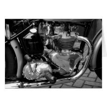 Motorcycle Engine Greeting Cards