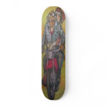 motorcycle guy skateboards