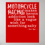 Motorcycle Heroin Dirt Bike Motocross Poster posters