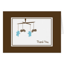 Motorcycle Mobile Thank You Note Greeting Card