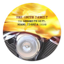 Motorcycle Motor Address Labels
