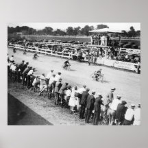 Motorcycle Race: 1920 Poster