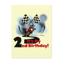 Motorcycle Racing 2nd Birthday Tshirts and Gifts Postcards