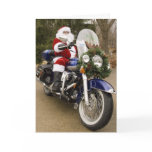 Motorcycle Santa Card