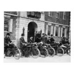 Motorcycle Squad, early 1900s Postcard