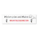 Motorcycles and Makin Love Bumper Stickers