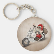Motorised Santa Claus Key Chains