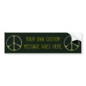 Mottled Peace bumper stickers