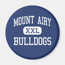 Mount Airy Bulldogs Middle Mount Airy Fridge Magnets