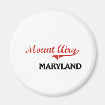 Mount Airy Maryland City Classic Fridge Magnet