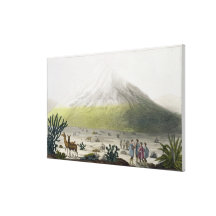 Mount Chimborazo, Ecuador, from 'Le Costume Ancien Canvas Print