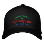 Mount Crillon Alaska Elevation Cap embroidered hats