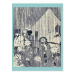 Mount Fuji through rain dropsby Katsushika,Hokusai Postcards