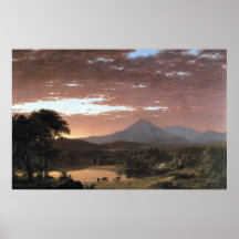 Mount Ktaadn (Katahdin) by Frederic Edwin Church Posters