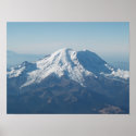 Mount Rainier from air posters