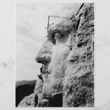Mount Rushmore construction Flyer Design