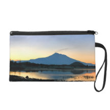 MOUNT SHASTA AT DAWN WRISTLET PURSE