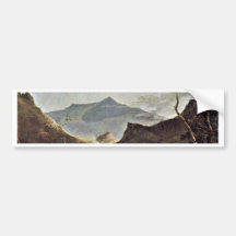 Mount Snowdon From Llyn Nantlle Seen By Wilson Ric Bumper Sticker