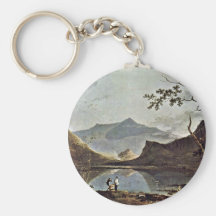 Mount Snowdon From Llyn Nantlle Seen By Wilson Ric Keychains
