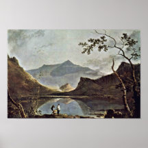 Mount Snowdon From Llyn Nantlle Seen By Wilson Ric Posters