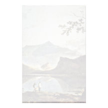 Mount Snowdon From Llyn Nantlle Seen By Wilson Ric Personalized Stationery