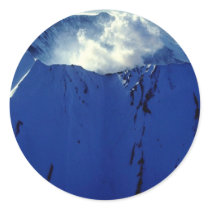 Mount St. Helens Round Stickers
