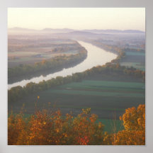 Mount Sugarloaf Autumn Morning wide view Print