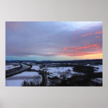 Mount Sugarloaf Sunset Sky Posters