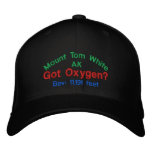 Mount Tom White Alaska Elevation Cap embroidered hats