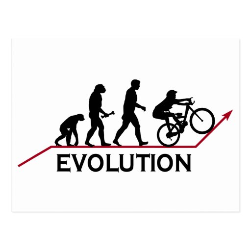 Mountain Bike Evolution Post Cards