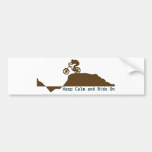 Mountain Bike - Keep Calm Bumper Stickers