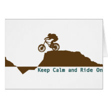 Mountain Bike - Keep Calm Card