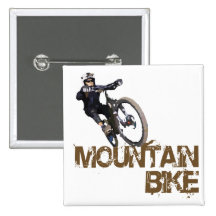 Mountain Bike Pinback Buttons