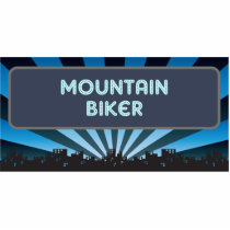 Mountain Biker Marquee Photo Cut Out