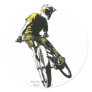 Mountain Biker v.1 Round Sticker