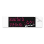 Mountain Bikers Bumper Stickers