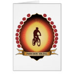 Mountain Biking Mandorla Greeting Card
